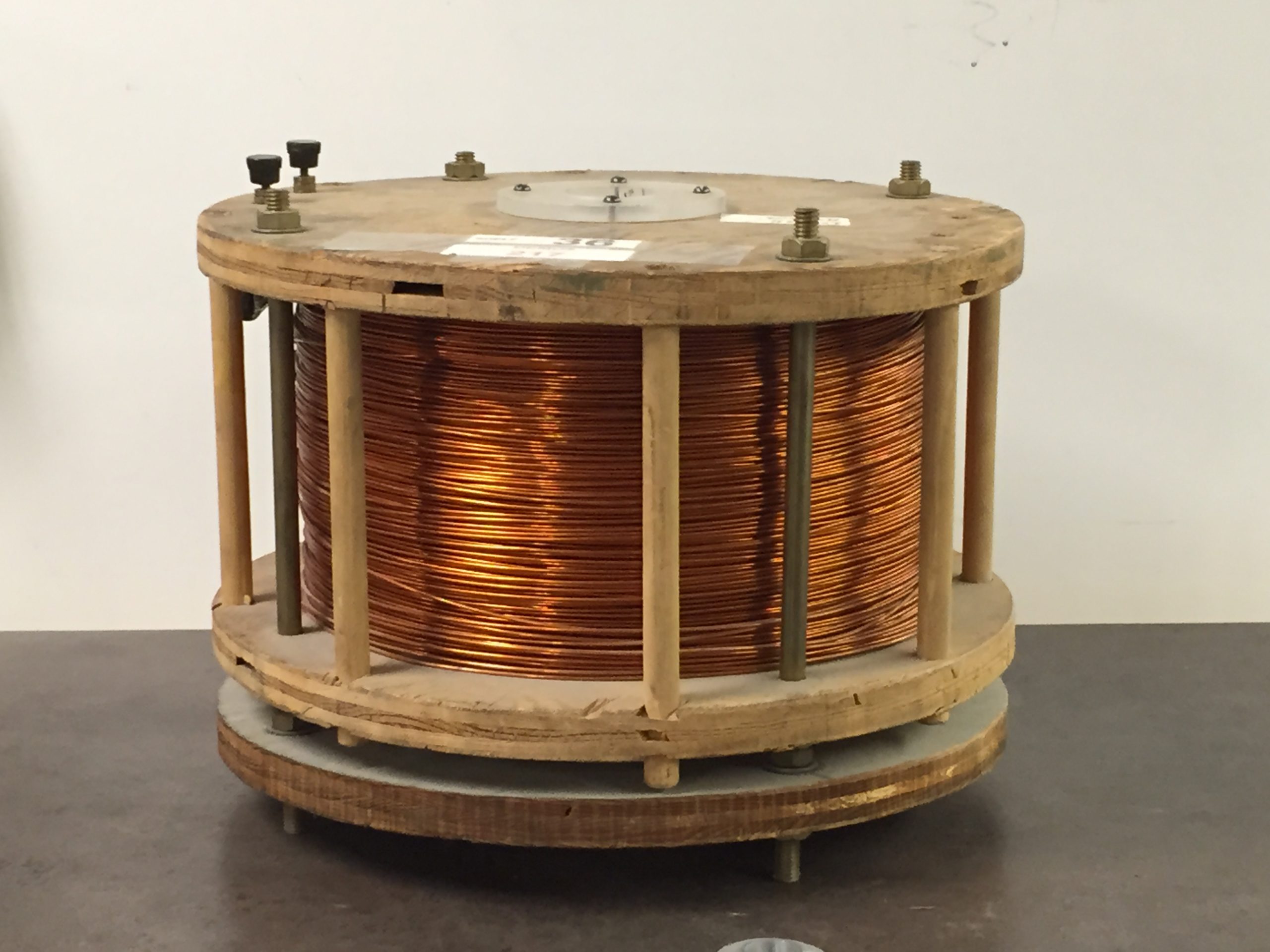 HEAVY WIRE COIL ON SPOOL