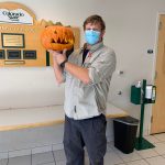 Christian Norris with his masterpiece