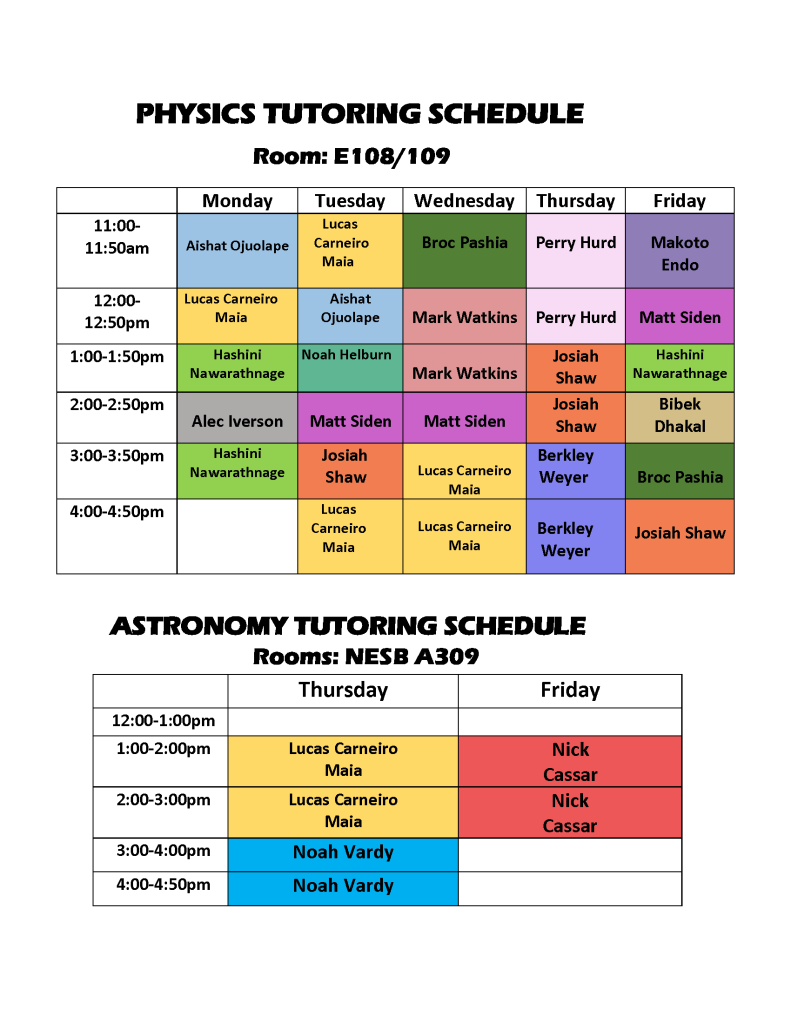 Physics Tutoring – Department of Physics | CSU